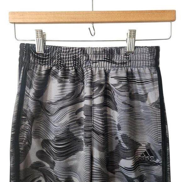 Adidas Kids Training Pants Black Gray Boys Size 10/12 Medium Joggers - Picture 4 of 6